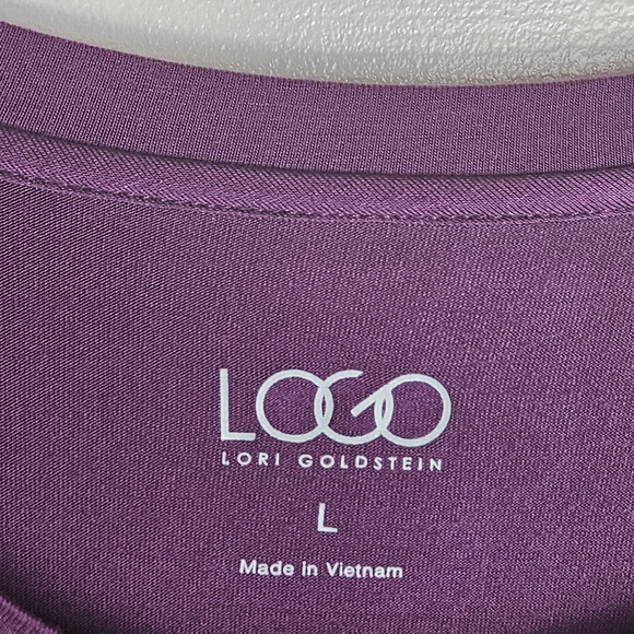 LOGO by Lori  Goldstein Women Two Tone Color Tunic Size Large - Picture 3 of 4